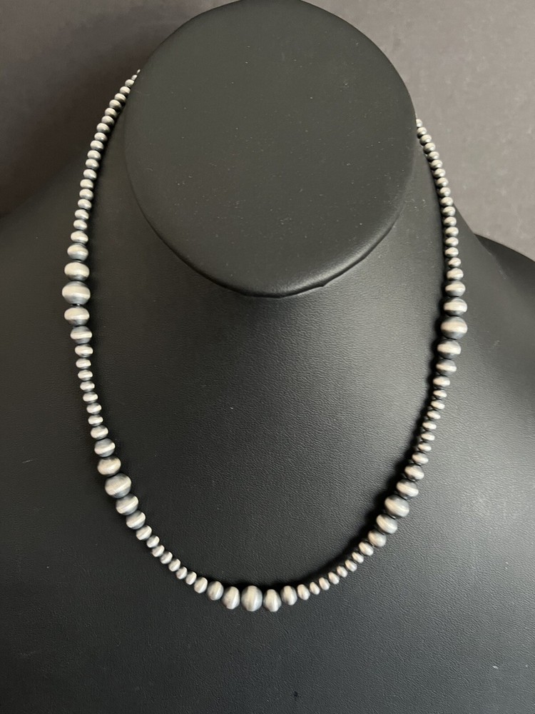 Sterling silver multi graduated 20 Inch