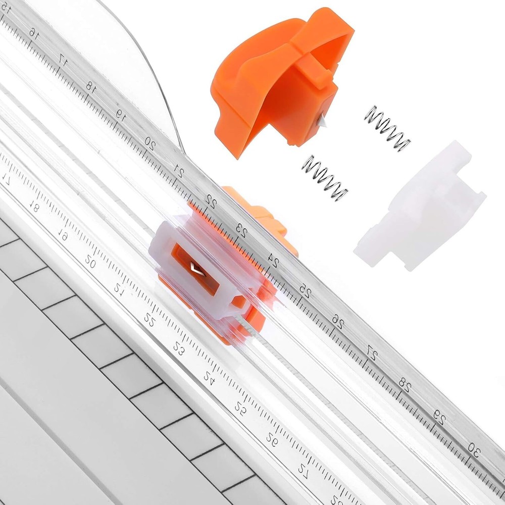 12-Inch Titanium A4 Paper Cutter with Precision Ruler - Secure Scrapbooking Tool
