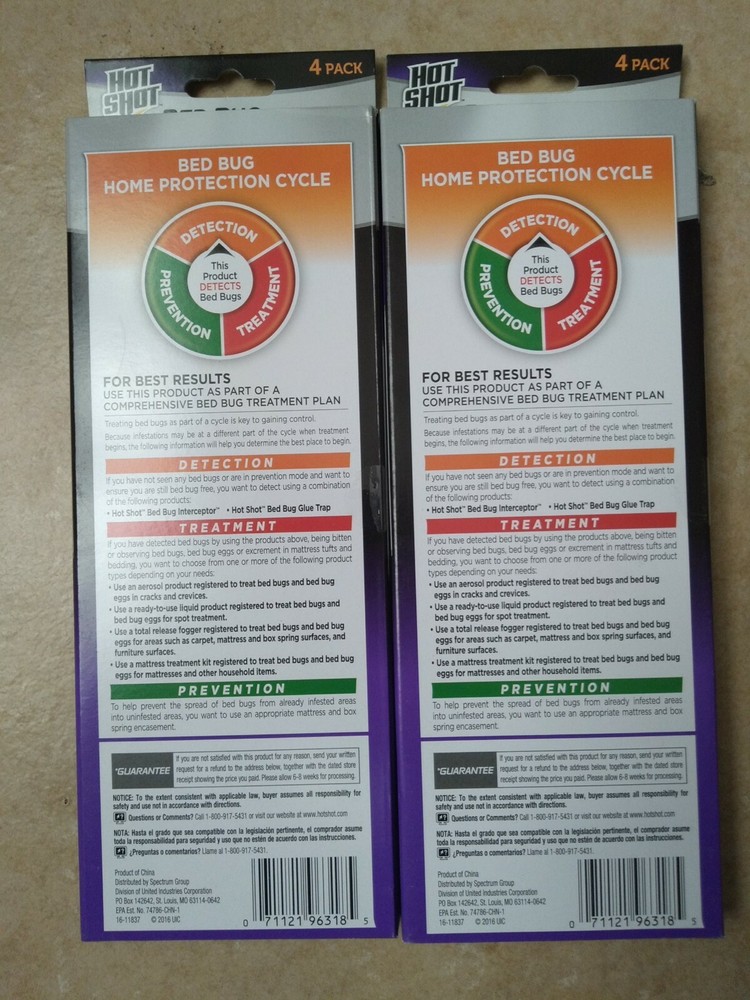 Hot Shot PREVENT Bed Bugs, Glue Trap Stations Bedbug Detection (2 Boxes)