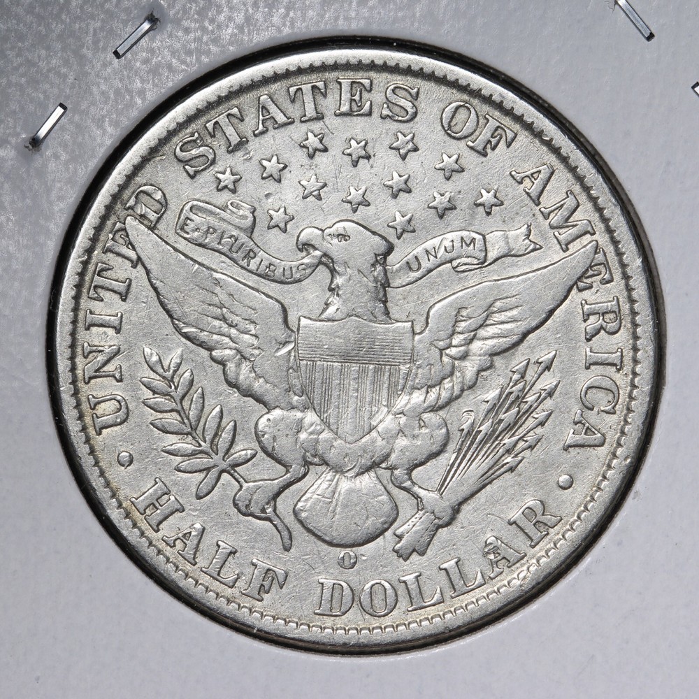 1908-O Barber Silver Half Dollar CHOICE VF E124 ICH