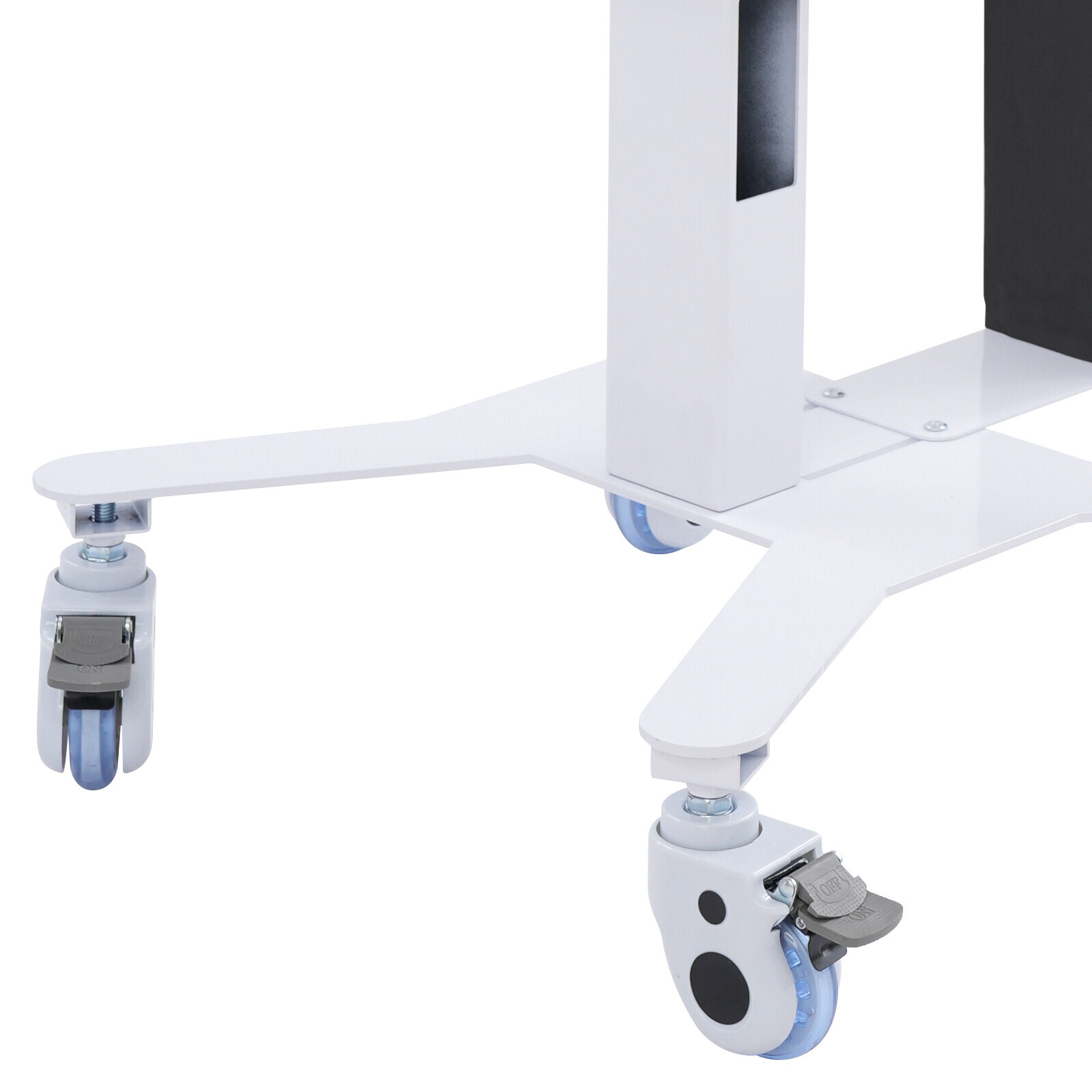 Mobile PC Cart Rolling Computer Workstation Adjustable Hospital Beauty Spa Cart