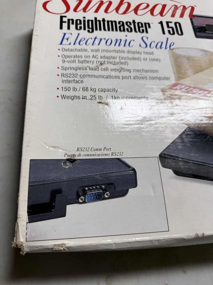 Sunbeam Freightmaster 150 Electronic Postal Scale 150 LB Capacity Digital