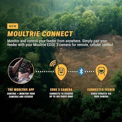 Moultrie Universal Digital Timer III Deer Feeder Timer, Bluetooth, 10 Feeds