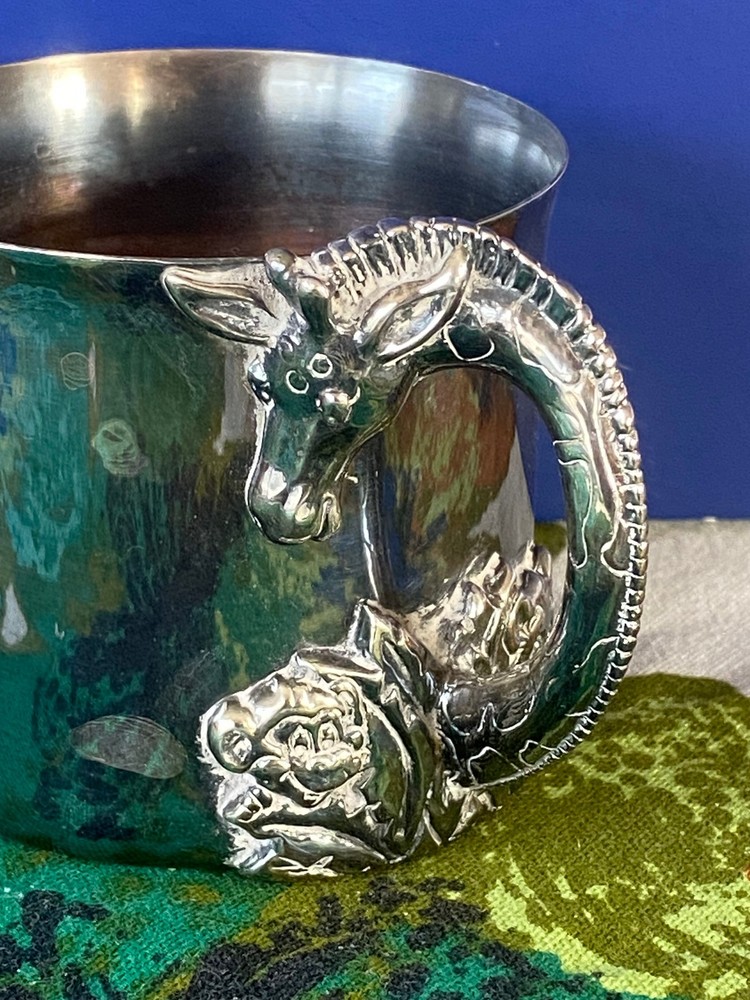 Reed Barton Giraffe Childs Cup Silverplate