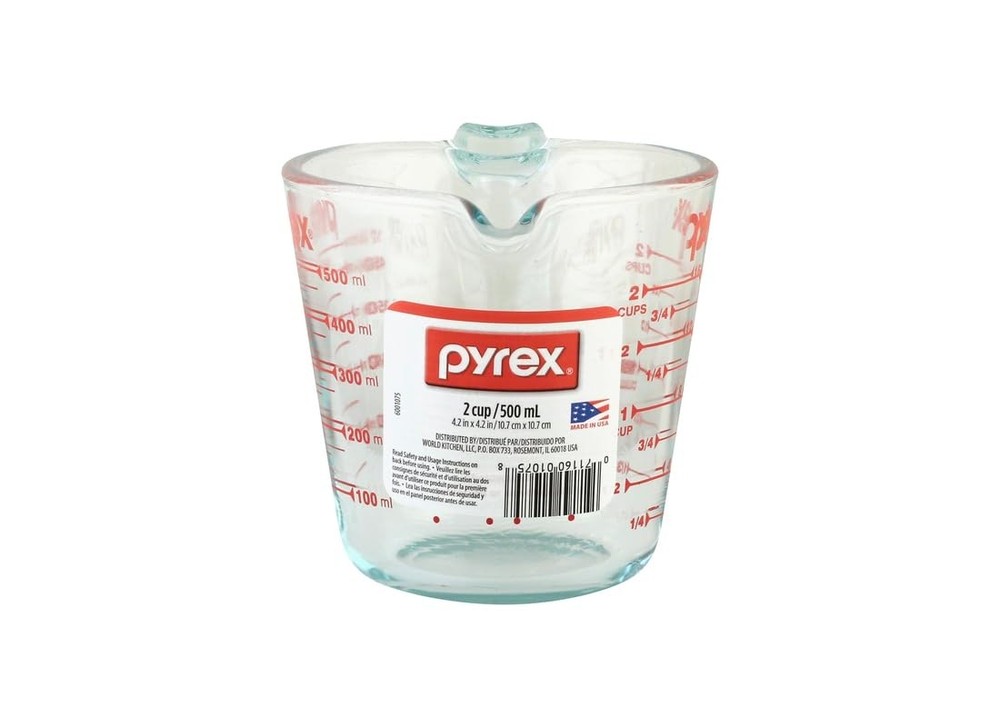 Prepware 6001075 Measuring Cup Red Graphics Clear