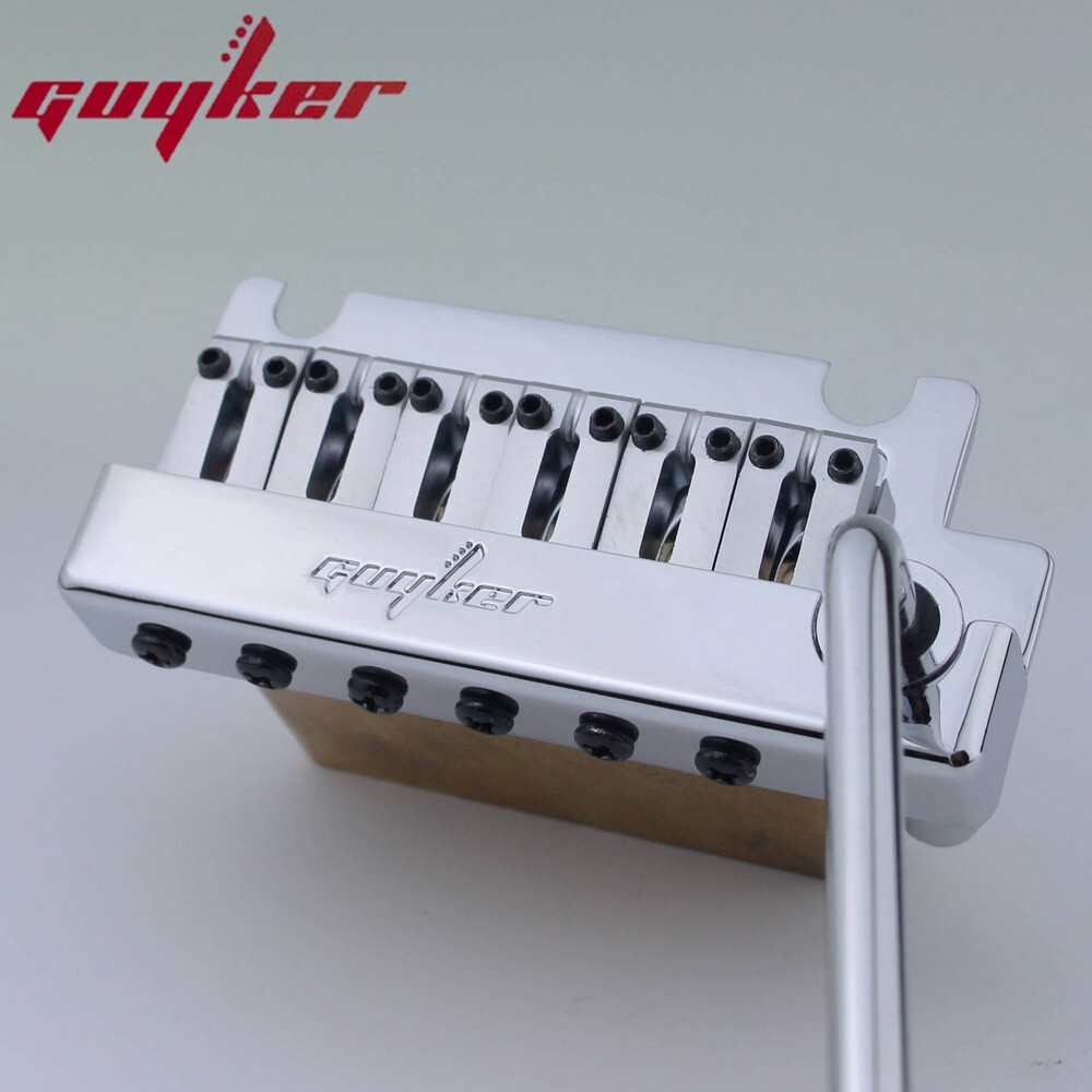Guyker Non-locking 2 Point Guitar Tremolo Bridge String Spacing 10.8MM Chrome