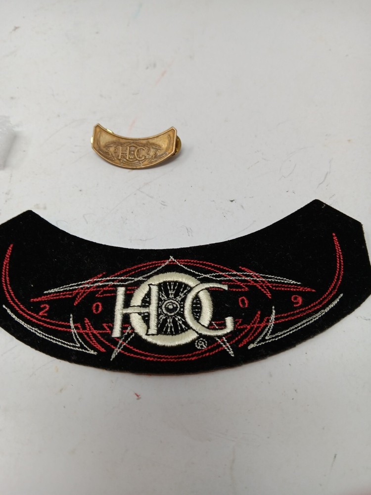 2 Harley-Davidson Pins & 2 Patches