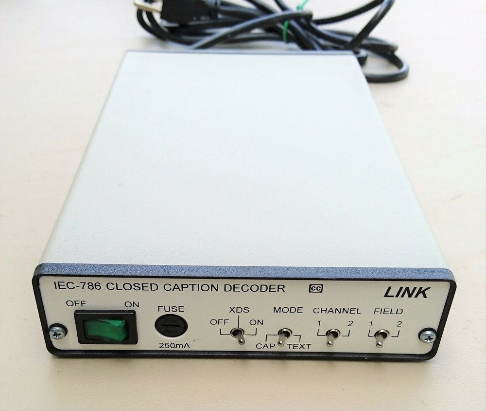 LINK IEC-786 Two Field Closed Caption Decoder