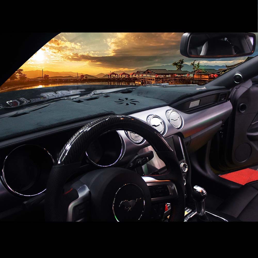 Dashboard Dash Mat Sun Protector Cover Pad Cushion For Ford Mustang 2015-2017