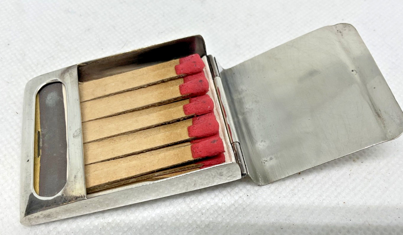 Vintage Taxco Mexico Sterling Silver 925 Match Book Holder Plat-Mex SA Eagle 20