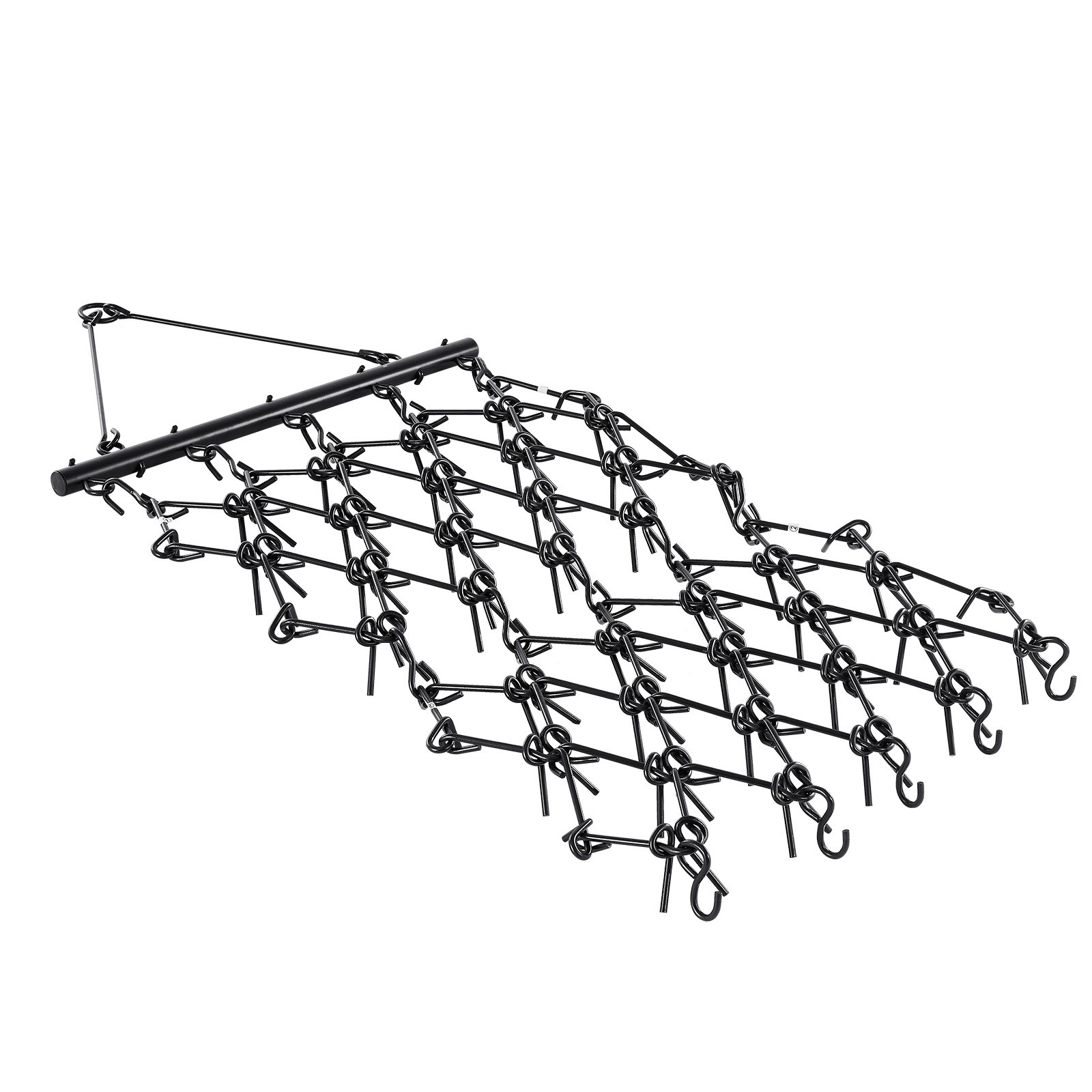 Drag Harrow 4 x 4 ft Chain Harrow ATV Lawn Rake for Landscape Leveling