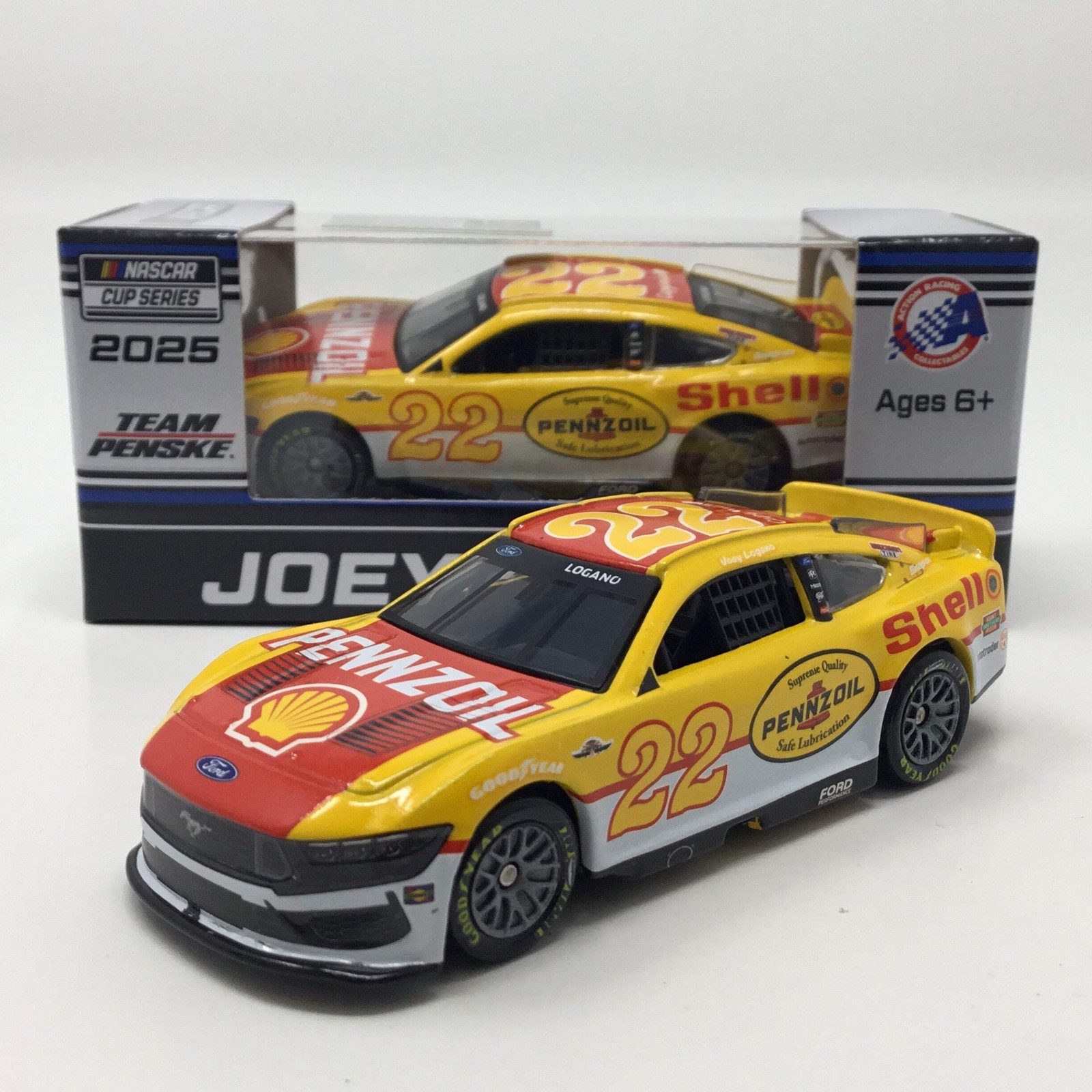 Joey Logano 2025 Shell-Pennzoil Throwback 1:64 Diecast
