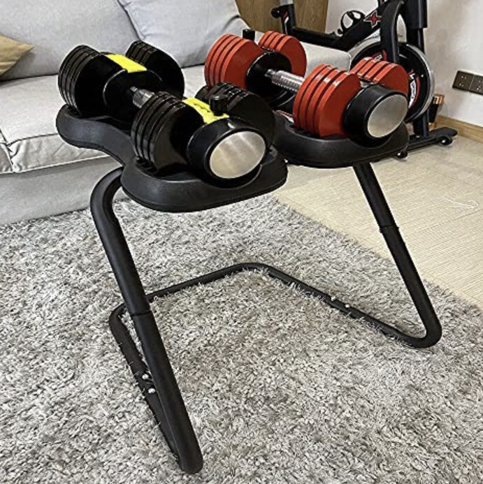 Adjustable Dumbbell Rack Stand Storage Base - No Pads Included