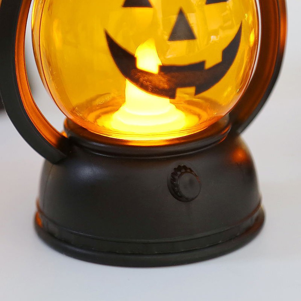 A Style Halloween Pumpkin Lantern With Battery