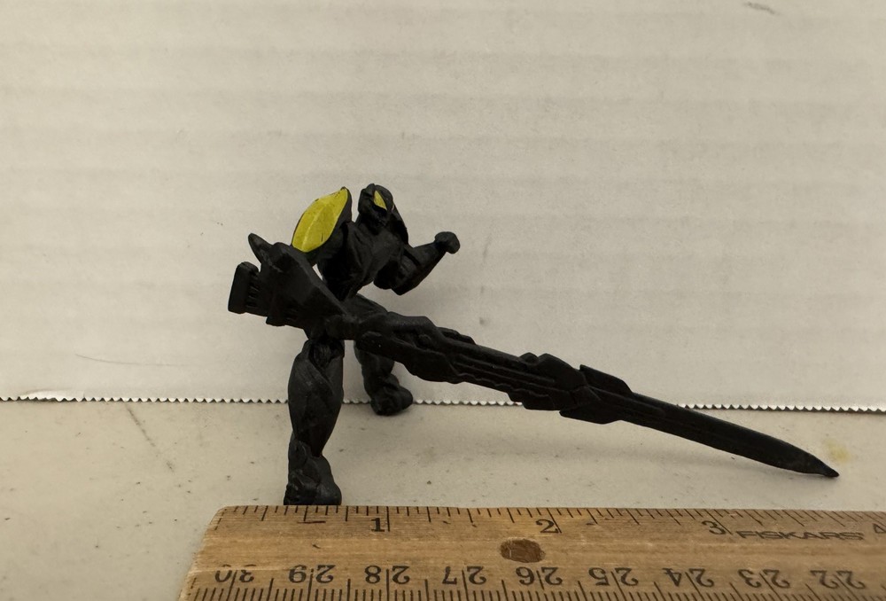 Rare Action Figure Transformers Mini PVC Rubber Tiny Titans Extra Long Sword