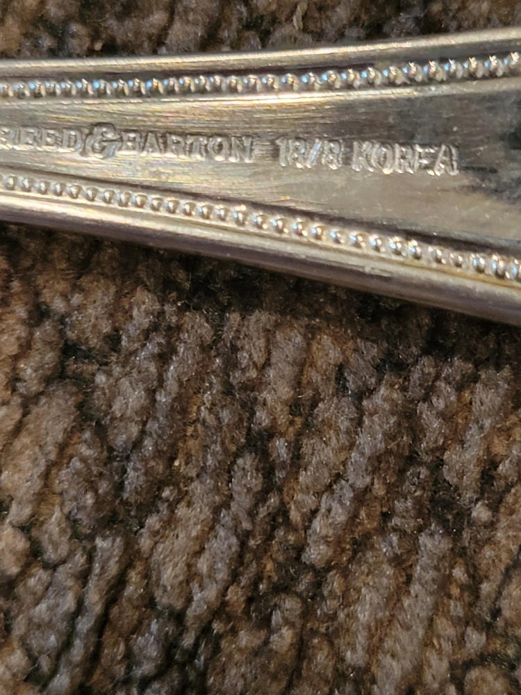 Reed Barton Needlepoint Teaspoon Silver Plate