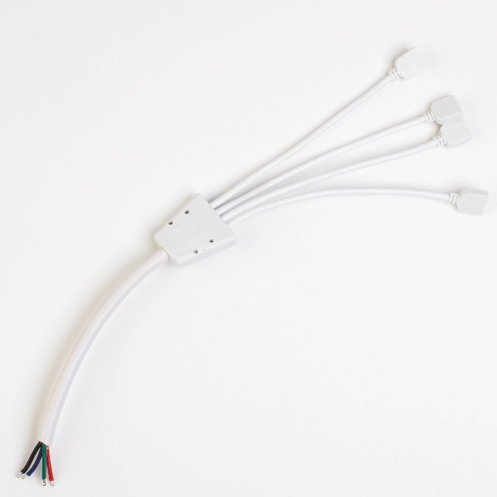 LEDUPDATES 2 PACK Heavy Duty Terminal TO 4 Splitter Cable for RGB LED Controller