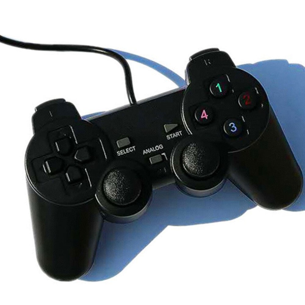 US 1-2 Pack USB 10 KEYS SHOCK2 CONTROLLER PC GAME PAD Fine