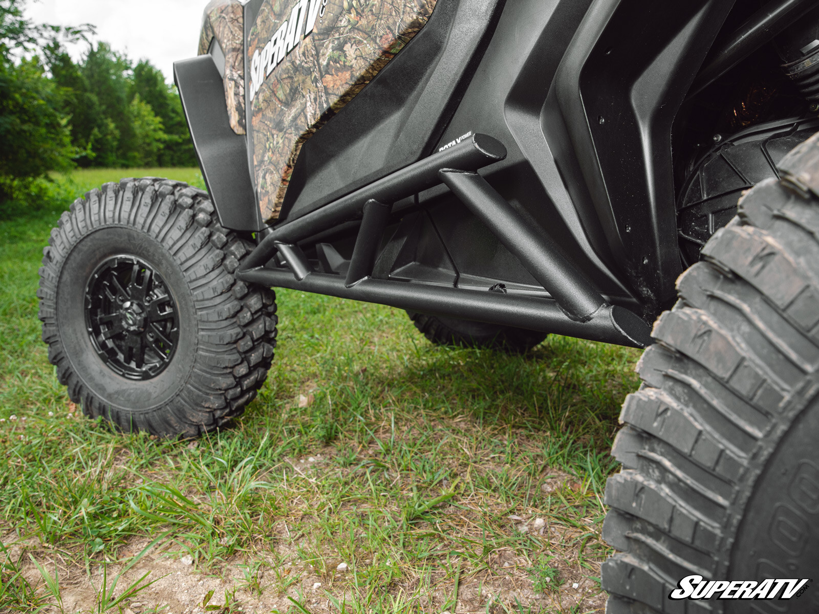 SuperATV Heavy Duty Nerf Bars for Can-Am Commander 1000 (2021+) - Black