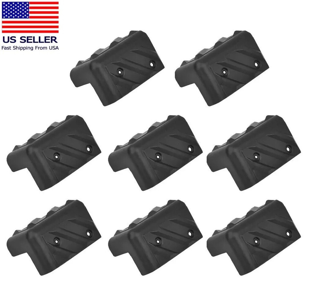 8x Large Plastic Guitar Amplifier Protector Corner Speaker Cabinet Corners Black