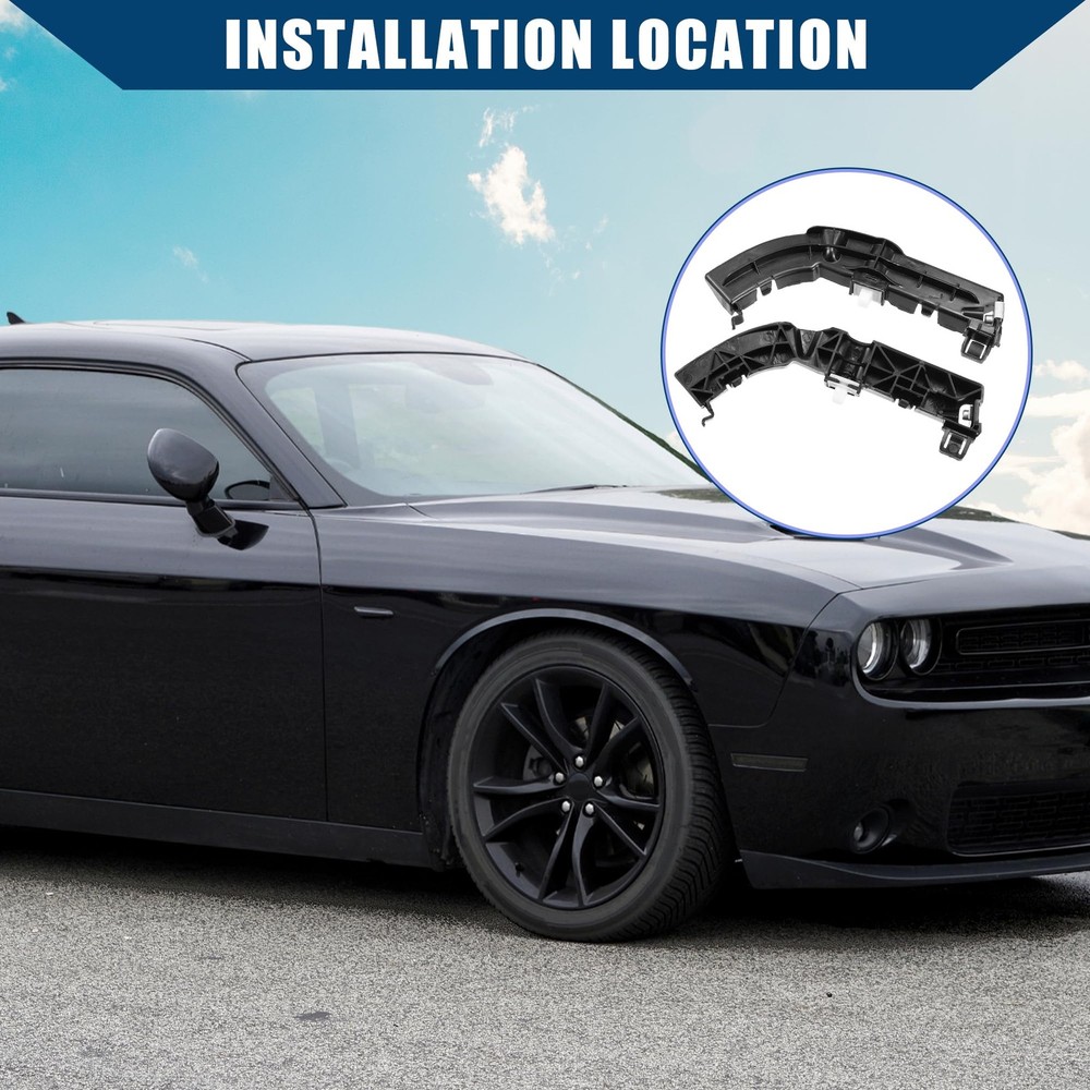 2Pcs Front Left Right Side Bumper Support Bracket for 2008-2020 Dodge Challenger