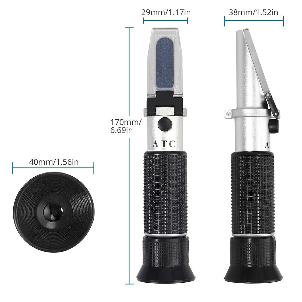 0-32% Dual Scale Brix Meter Refractometer Beer Wort Concentration Sugar Tester