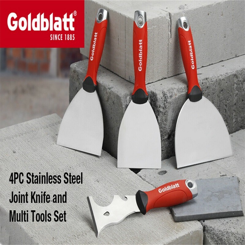 Goldblatt 4PC Joint Knife Set 9-in-1 Painter Scraper 4'' 5'' 6'' Putty Knife Set