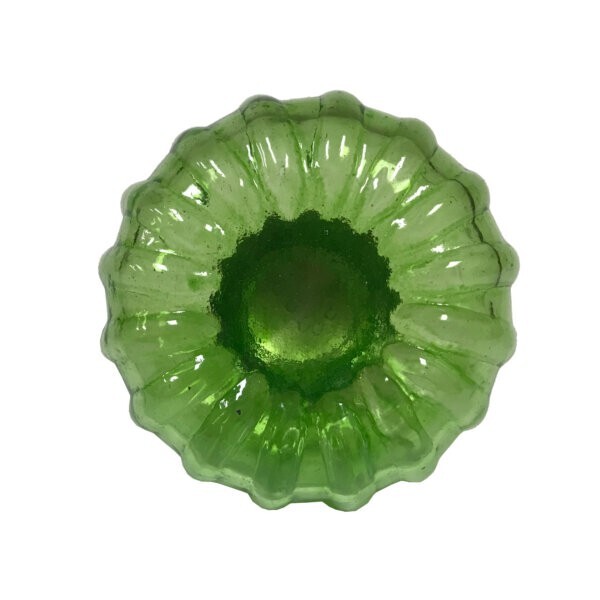 Vintage Antique Style Green Glass Inkwell Bottle ink