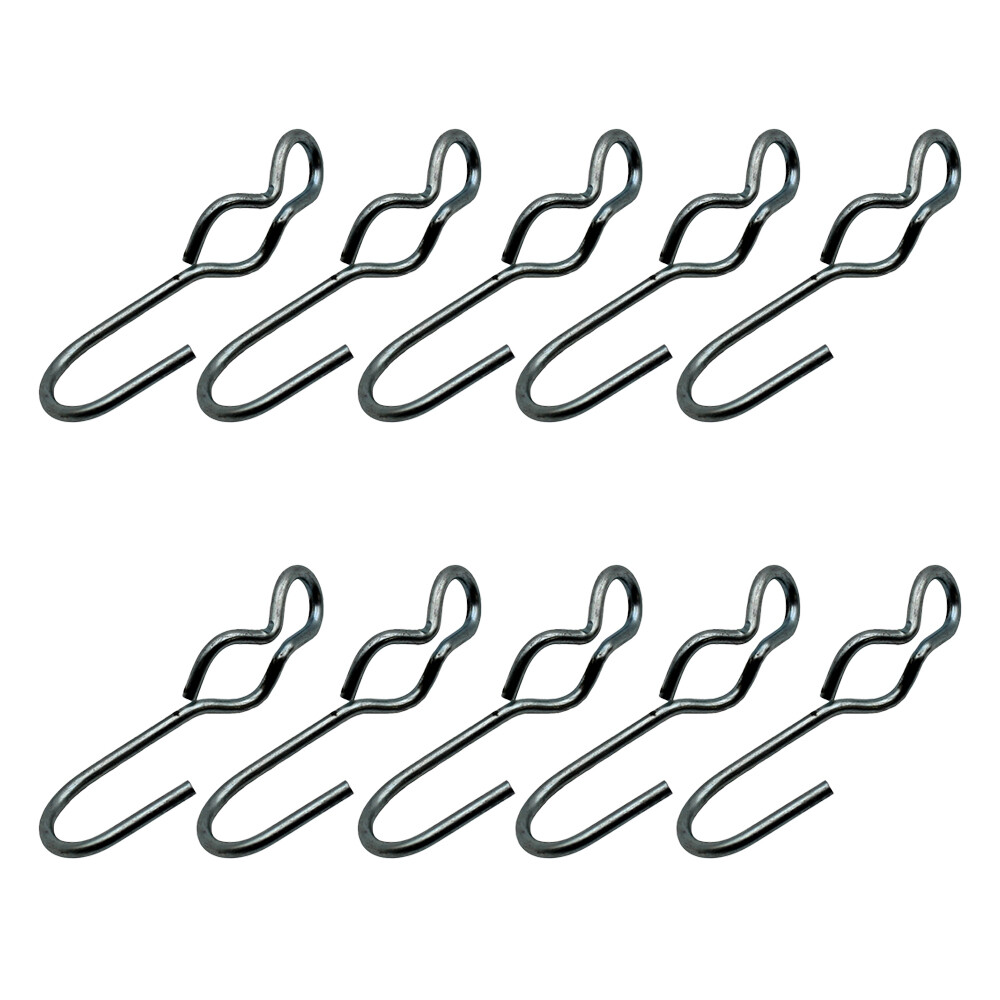 Ten New S-J Style End Hooks For Tarping & Tie-Down Applications Non Slip Design