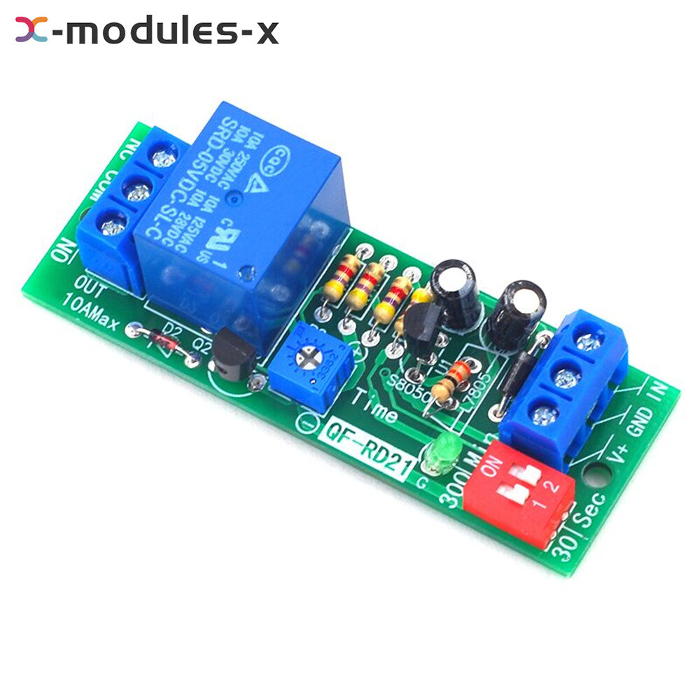 DC5V/12V/24V Adjustable Time Delay Timing Timer Relay Switch Turn ON/OFF Module
