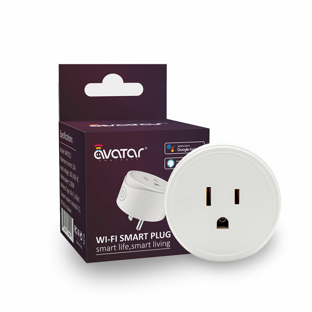 2 PACK Mini Smart 2.4G Wifi Plug Socket Outlet Work Alexa&Google Home Assistant