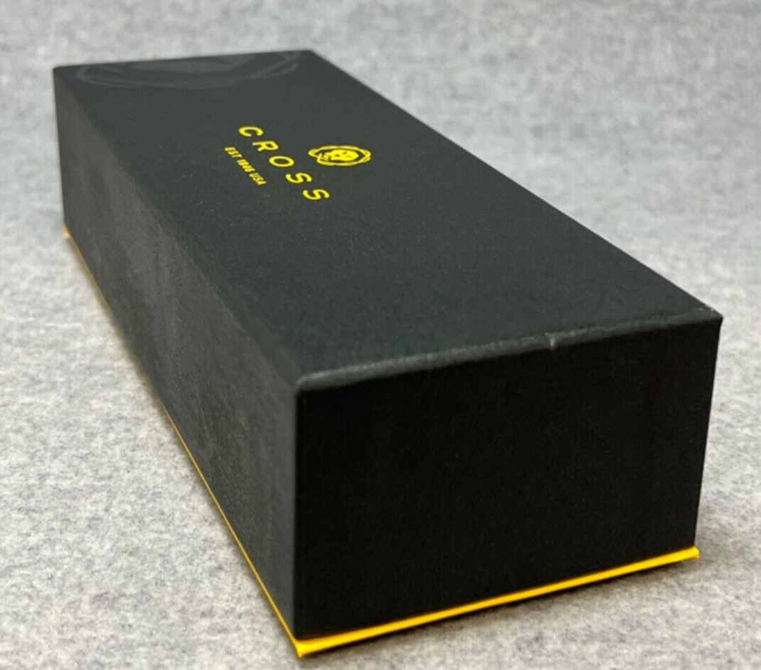 VTG Cross Radiance Blue/Black Swirl & 22K Gold Trim Ballpoint Pen + Premium Box