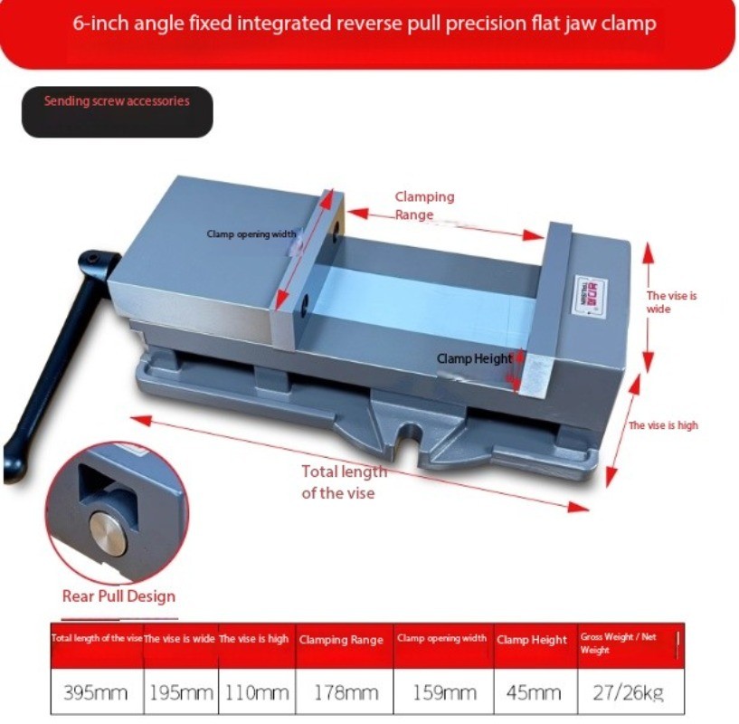 Precision Parallel-Jaw Angle-Fixed Vise Milling Machine Heavy-Duty Bench Vise