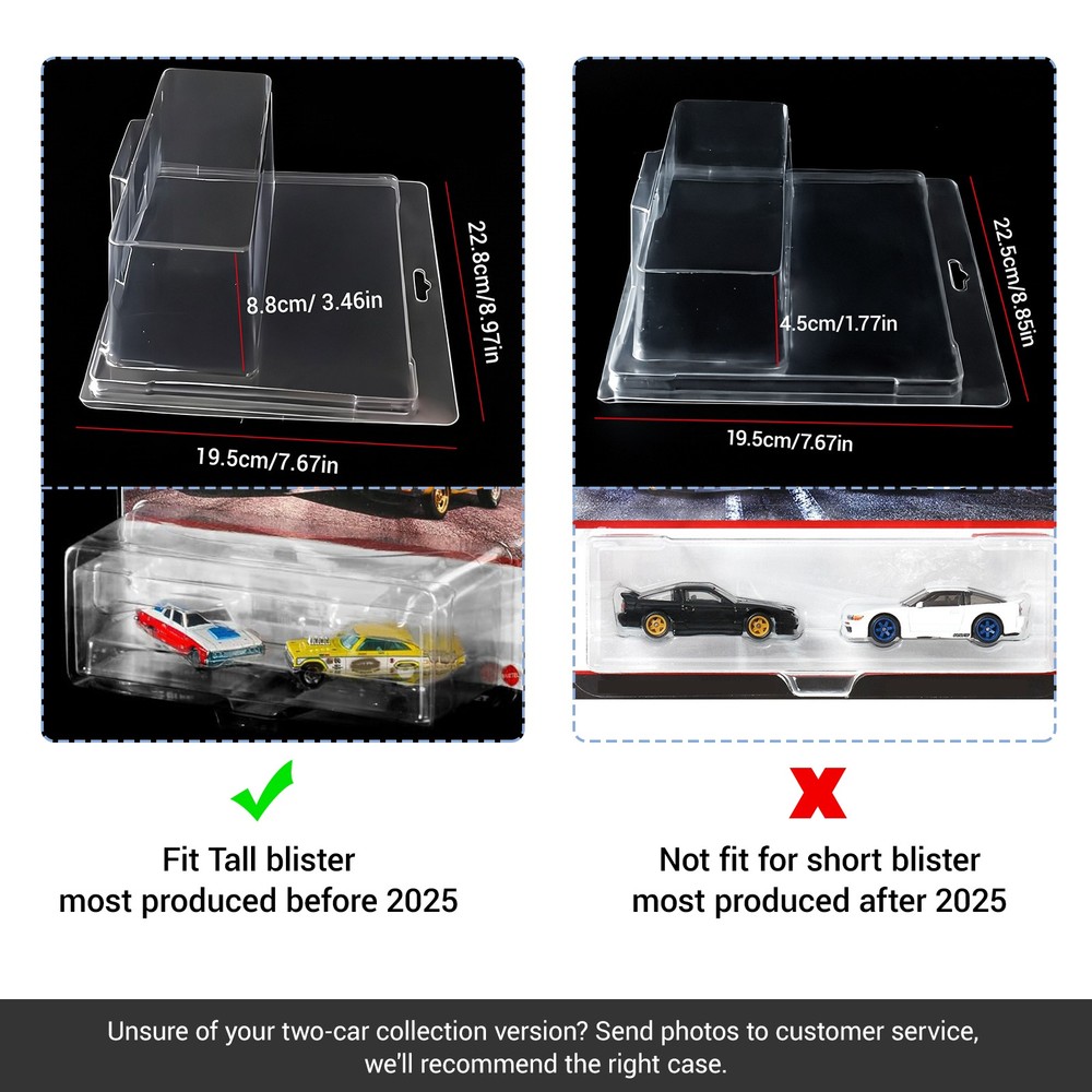 20PCS Plastic Protector Case Storage Display Box for Premium 2-Pack Series