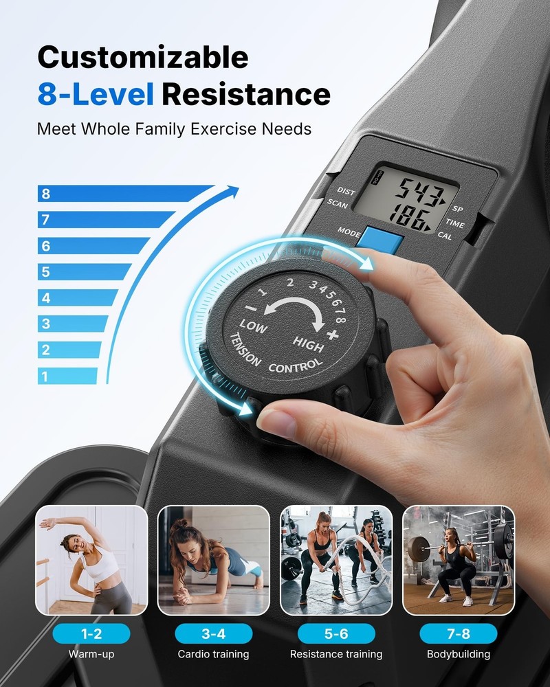 Sitting Under Desk Elliptical Machine, Leg Exerciser While Sitting for Senior...