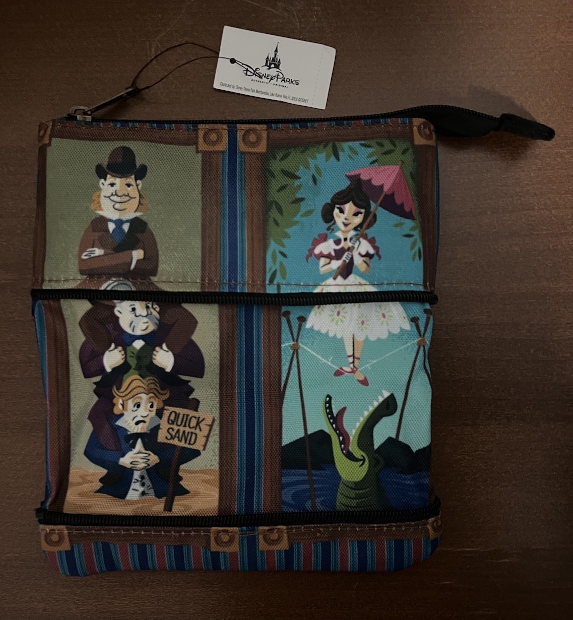 Disney Parks Haunted Mansion Stretching Room Portraits Zipper Pouch Bag