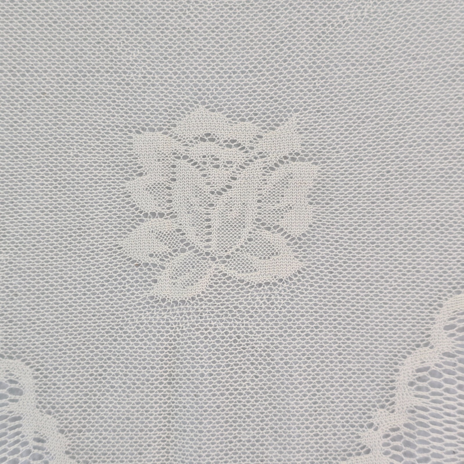 Vintage Large Woven Shawl with Fringe Floral Boho Made In Japan Cream