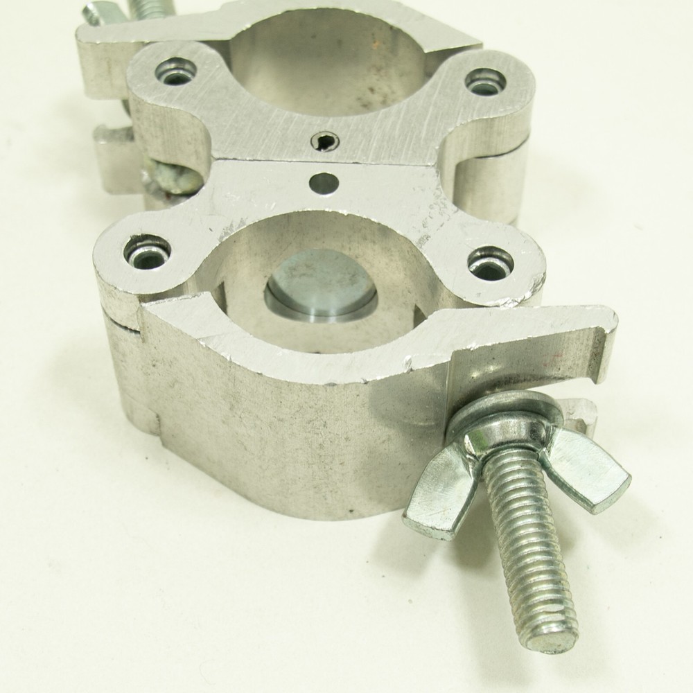 Aluminum Stage Lighting Double Pipe Clamp Fixture Mount Bracket