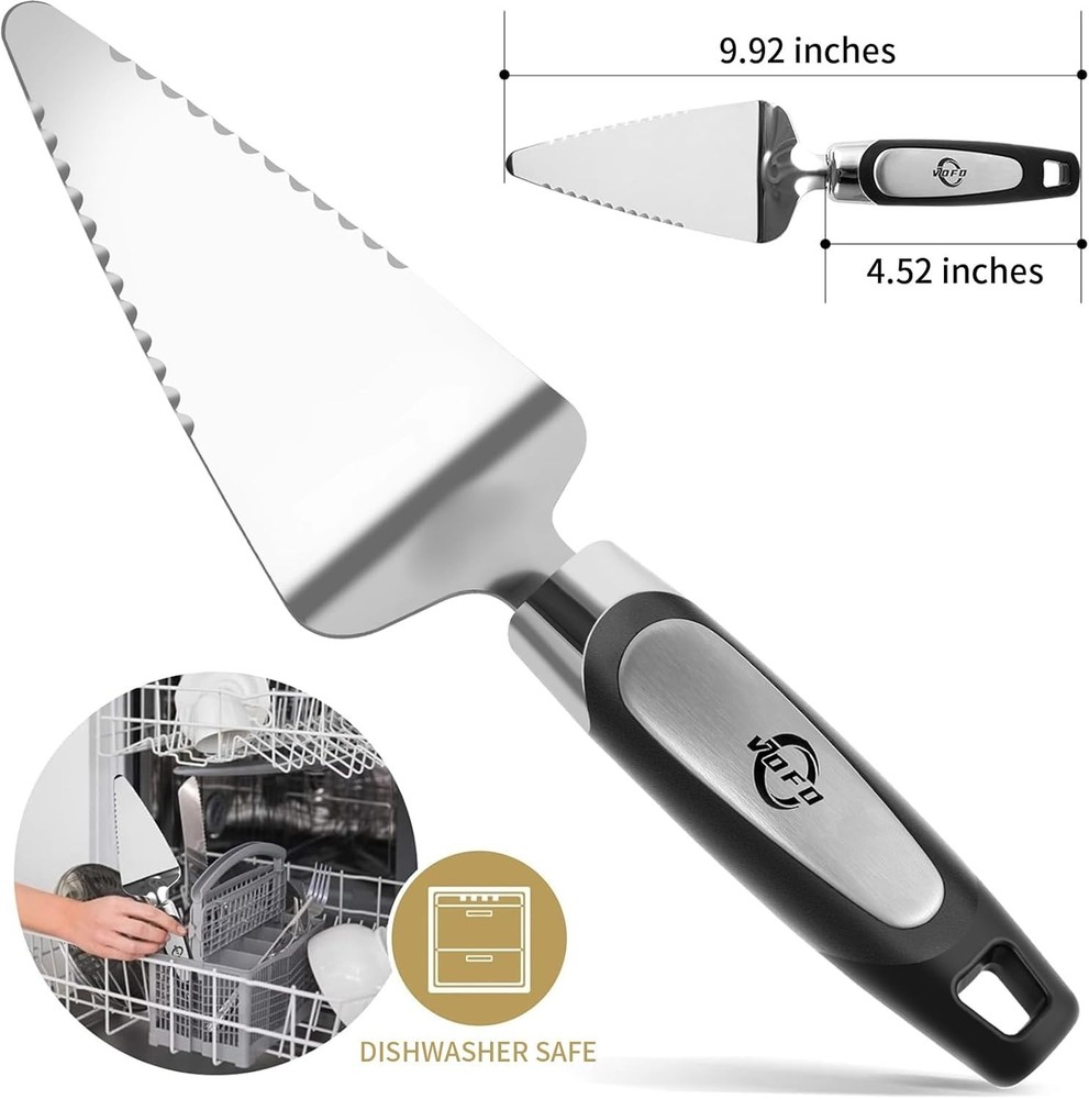 Lightweight Forged Stainless Steel Pie Server - Elegant & Versatile Kitchen Tool