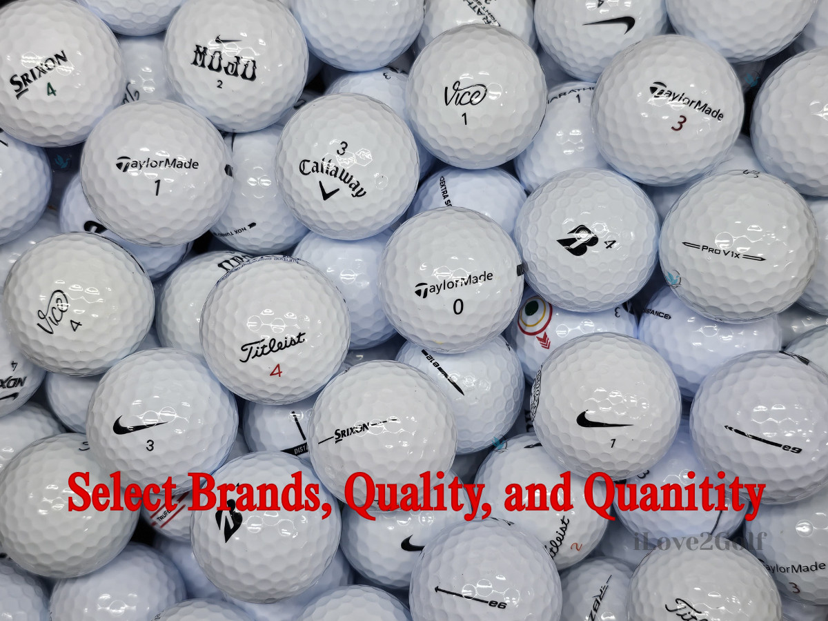 AAA - AAAAA Mint Condition Used Golf Balls Assorted Brands
