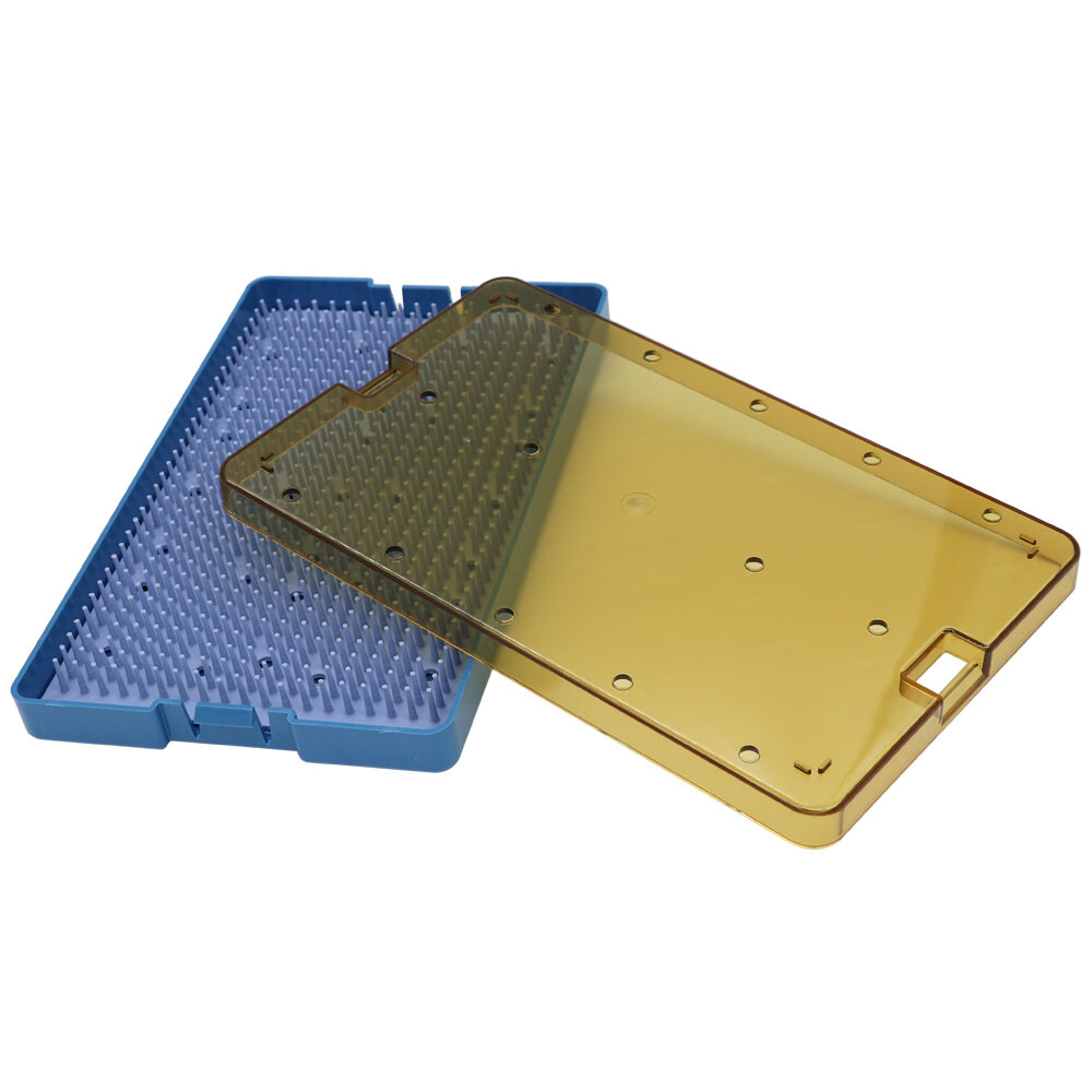 220*140*22 Medium PPSU Plastic Sterilization Tray Case for Surgical Instruments