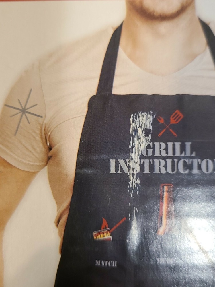 New Open Box Grill Instructor Man Apron