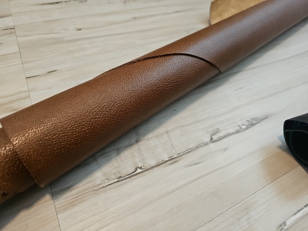 4oz AURORA BROWN DOUBLE SHOULDER MEDIUM FIRM LEATHER HIDE PANEL/SHEET/SQUARE 12+
