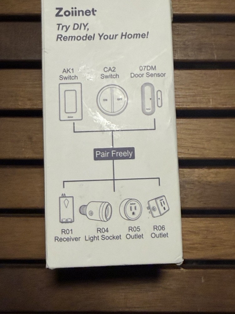 500W Remote Control Light Bulb Socket, with 2 Switches, Wireless Li... Fast Ship