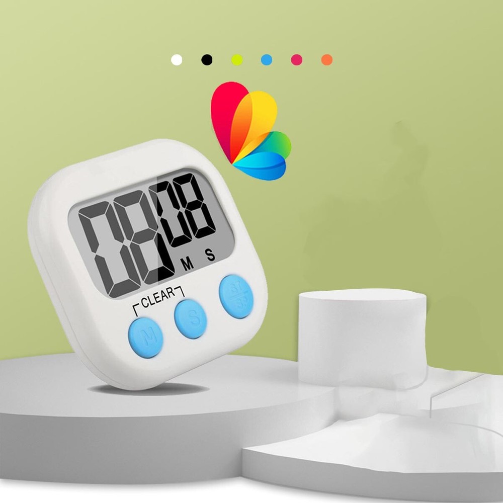 1/8 pcs Timer Timer Countdown Clock Loud Alarm Magnetic Big kitchen cooking