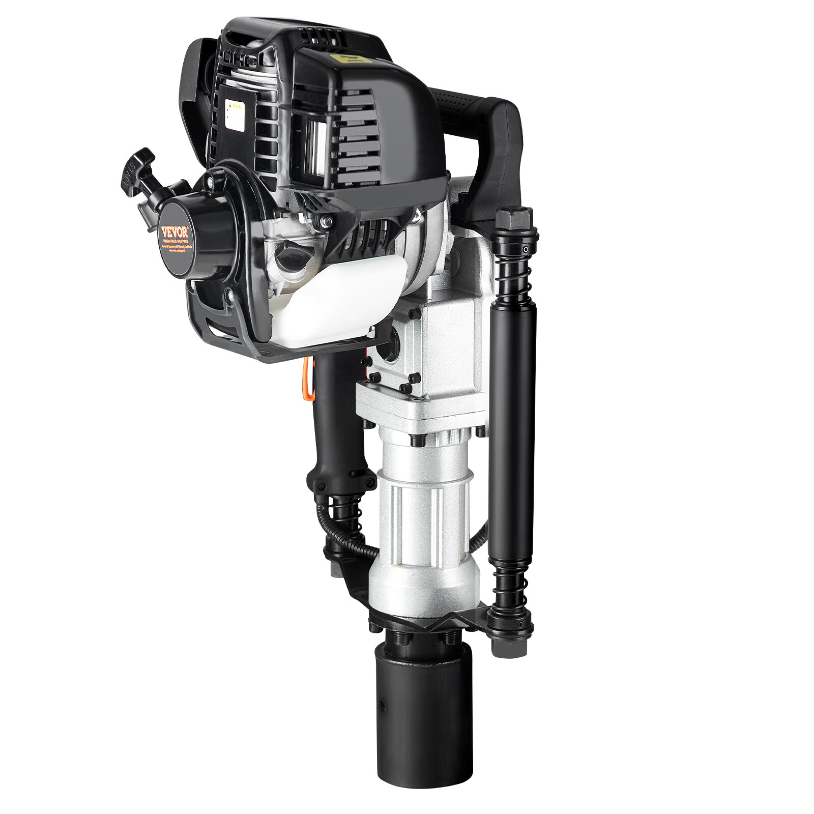 VEVOR 37.77cc Gas-Powered T Post Driver 4-Stroke Fence Piling Pounder w/ 2 Head