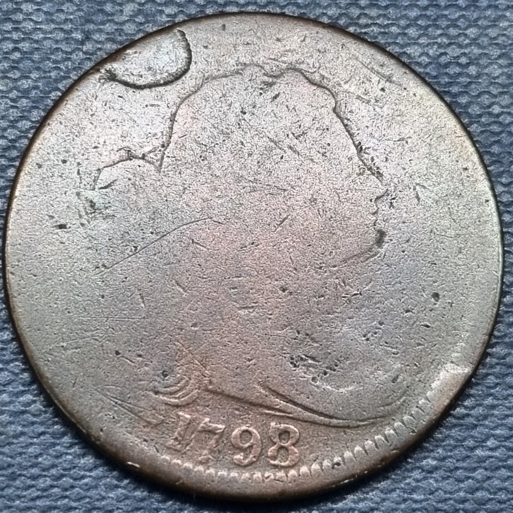 1798 Draped Bust Large Cent 1c Circulated  #100125
