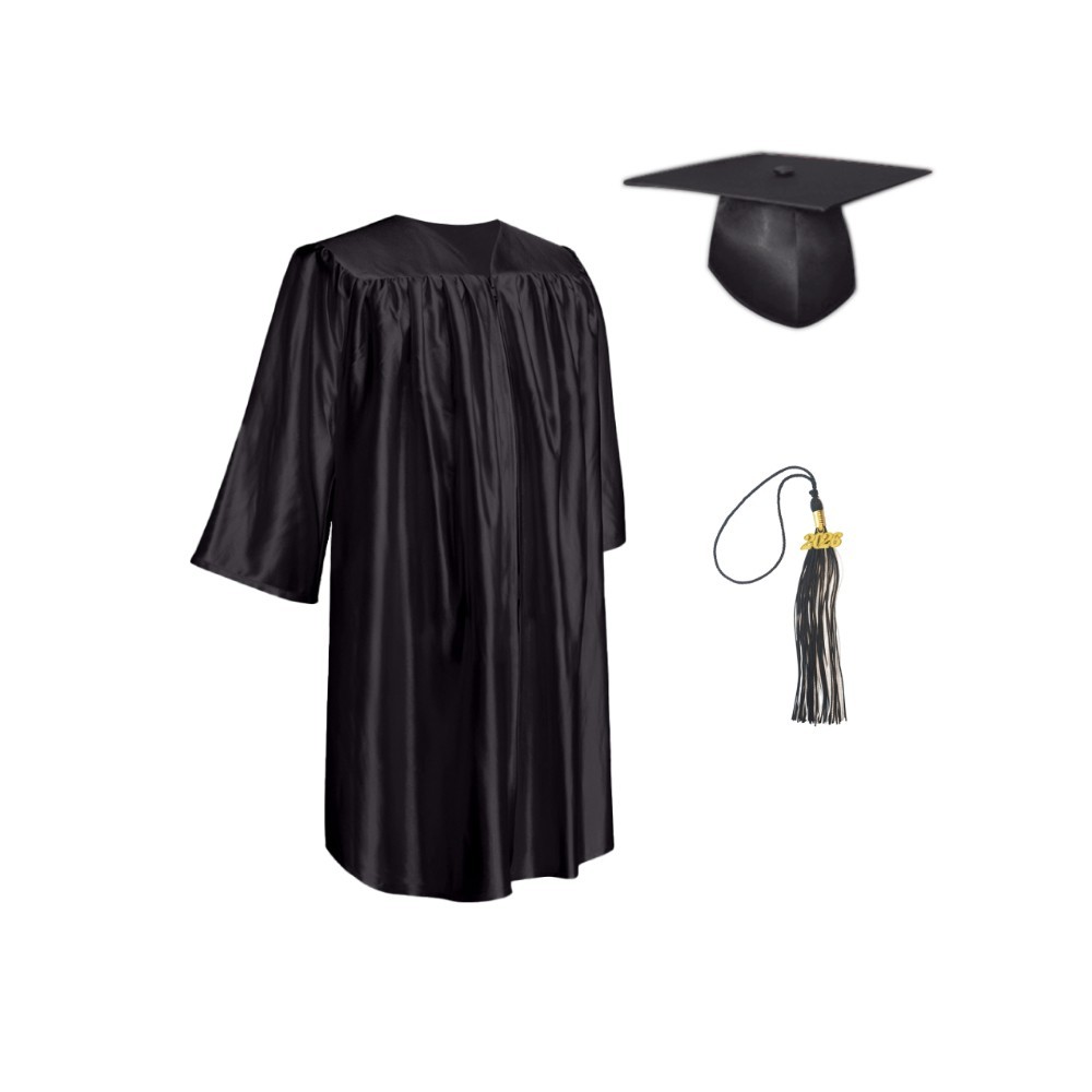 2026 Children's Shiny Graduation Cap and Gown with Tassel by Grads4Good