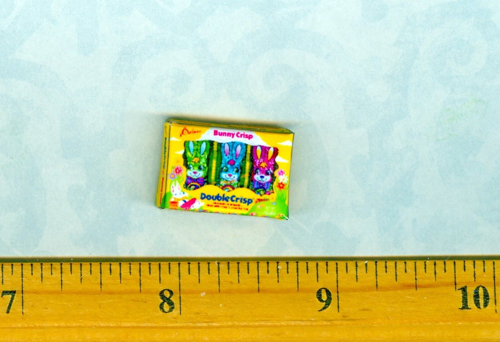 Dollhouse Miniatue Size Easter Bunny Candy Box