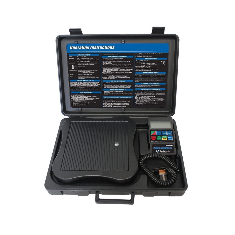 Mastercool 98210-A Electronic Refrigerant Scale, Black